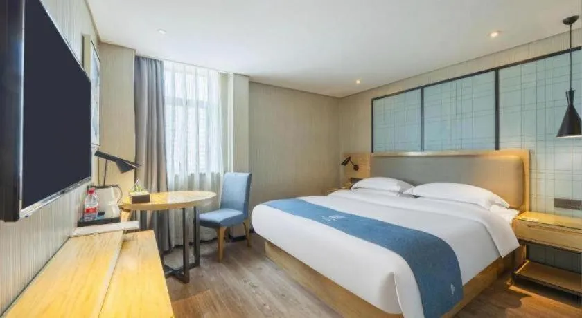 Bed in Echarm Hotel Changde Chaoyang D5 District