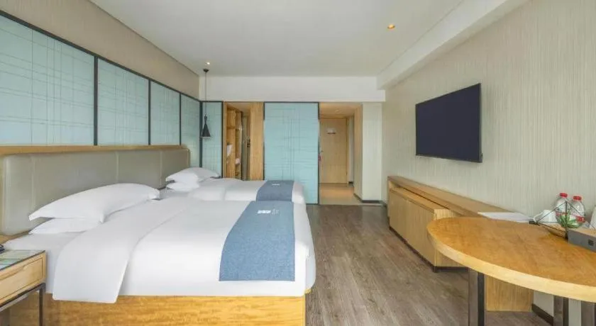 Bed in Echarm Hotel Changde Chaoyang D5 District