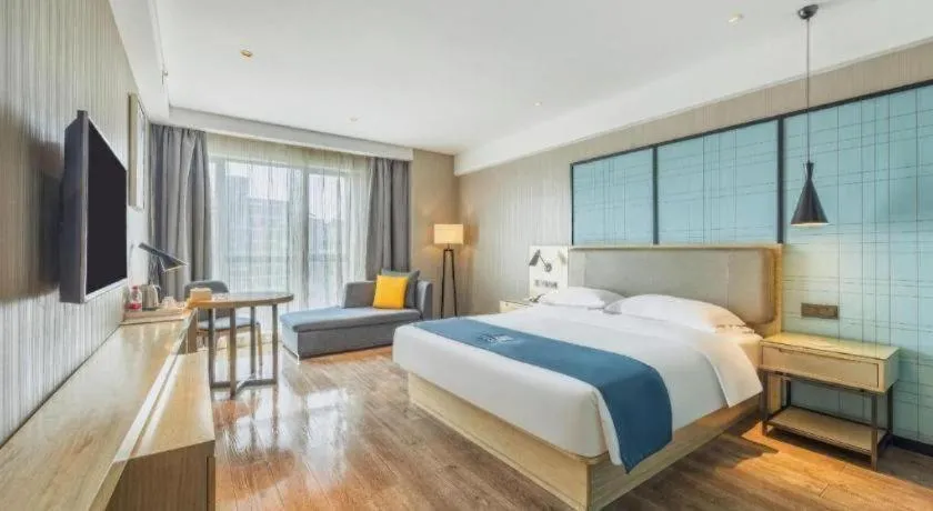 Bed in Echarm Hotel Changde Chaoyang D5 District