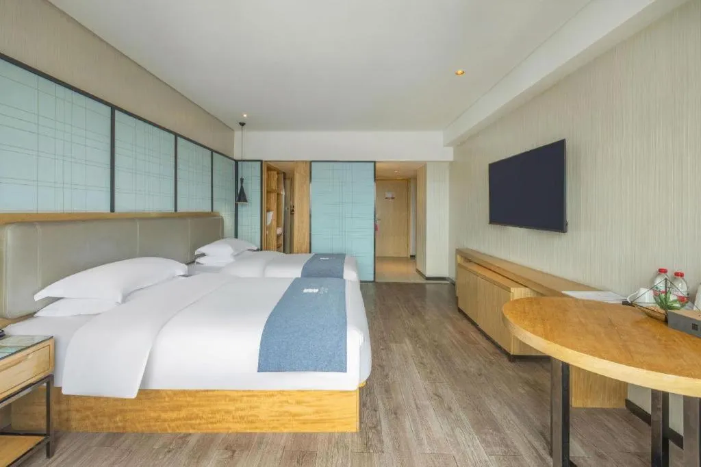 Bed in Echarm Hotel Changde Chaoyang D5 District