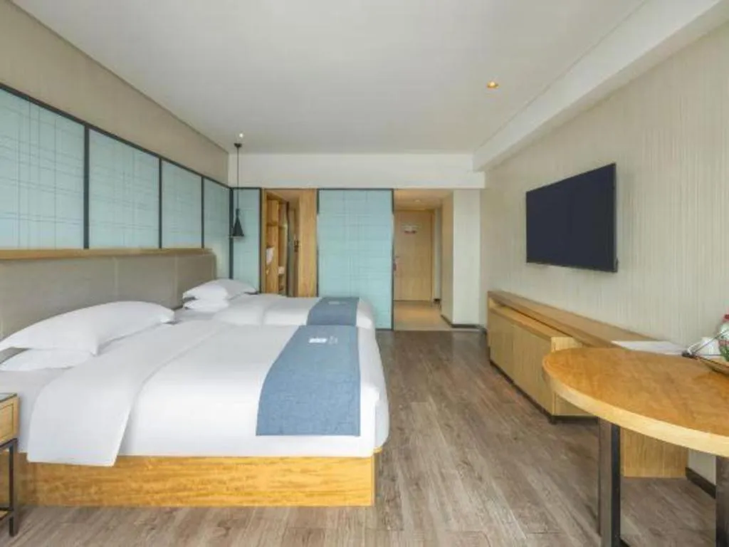 Bed in Echarm Hotel Changde Chaoyang D5 District