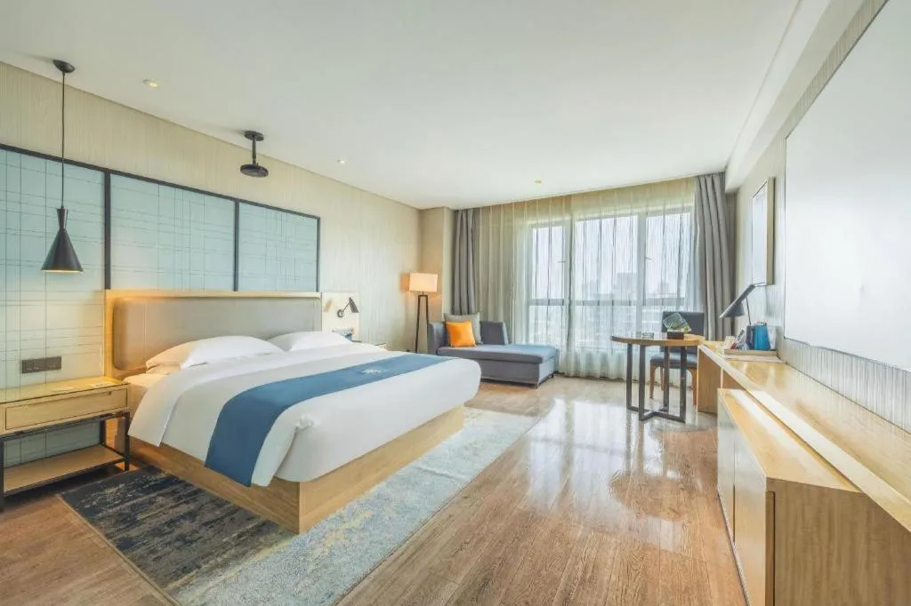 Bed in Echarm Hotel Changde Chaoyang D5 District