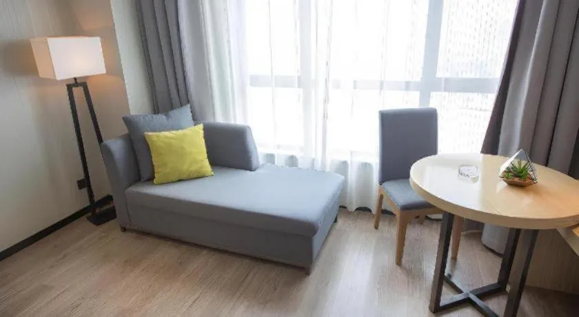 Bed in Echarm Hotel Changde Chaoyang D5 District