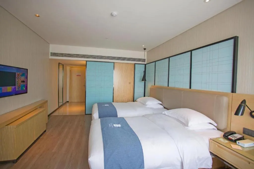 Bed in Echarm Hotel Changde Chaoyang D5 District