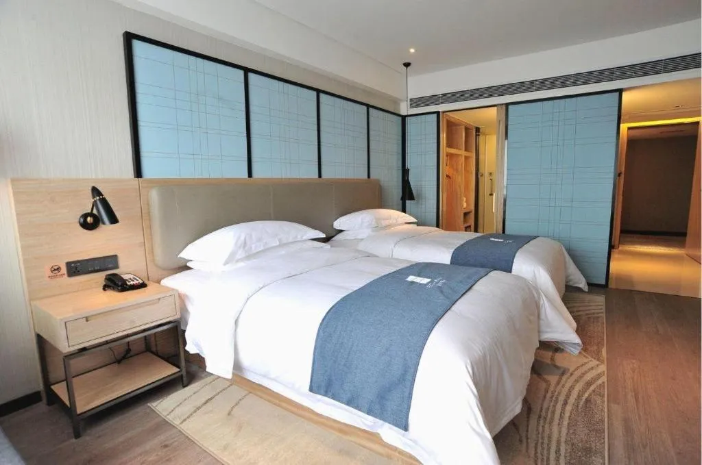 Bed in Echarm Hotel Changde Chaoyang D5 District