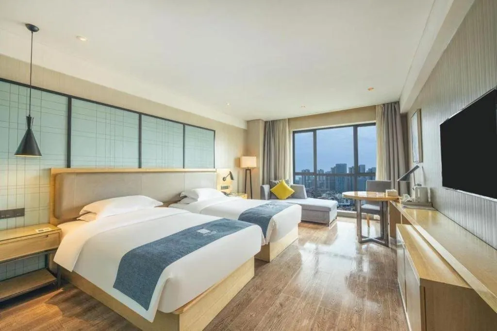 Bed in Echarm Hotel Changde Chaoyang D5 District