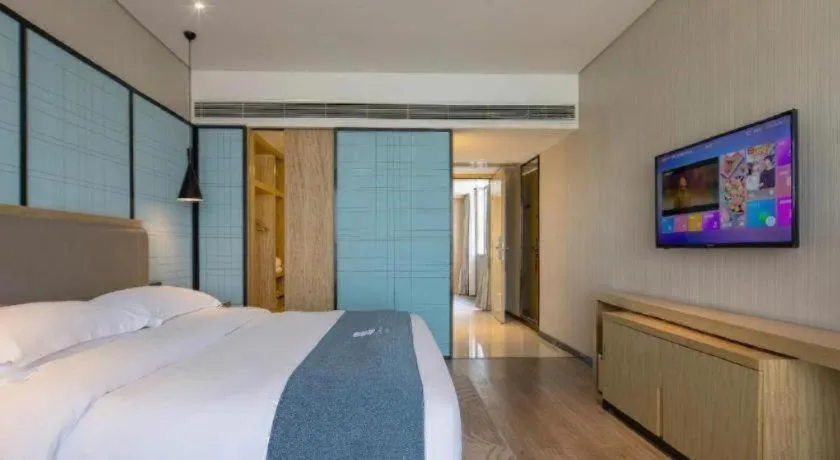 Bed in Echarm Hotel Changde Chaoyang D5 District