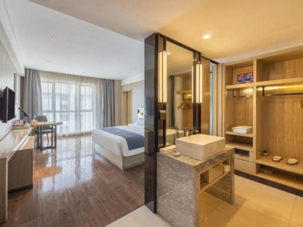 Bed in Echarm Hotel Changde Chaoyang D5 District