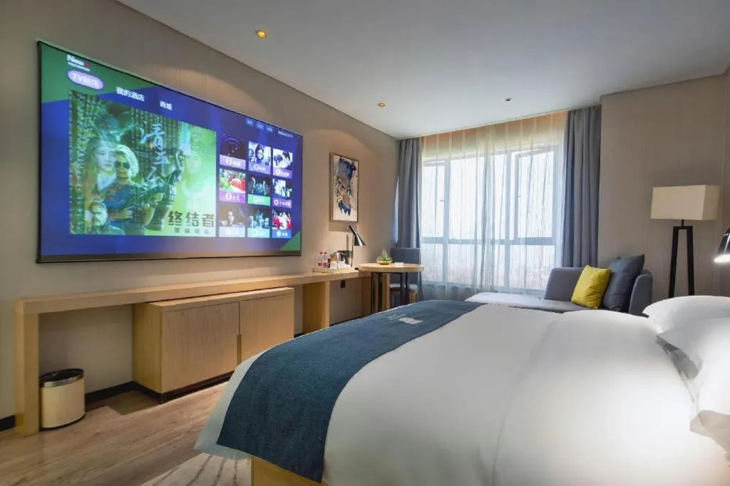 Bed in Echarm Hotel Changde Chaoyang D5 District