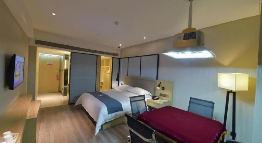 Bed in Echarm Hotel Changde Chaoyang D5 District