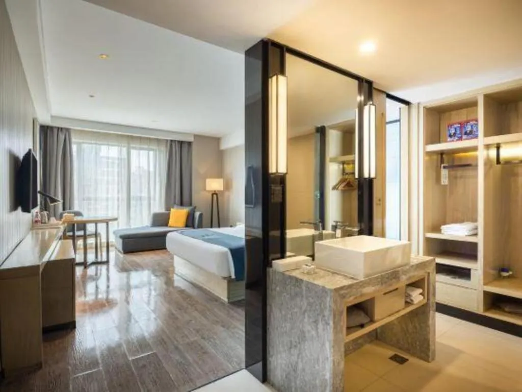 Bed in Echarm Hotel Changde Chaoyang D5 District