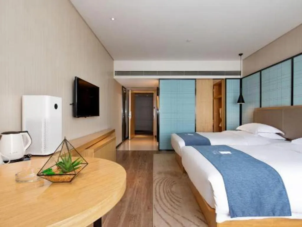 Bed in Echarm Hotel Changde Chaoyang D5 District