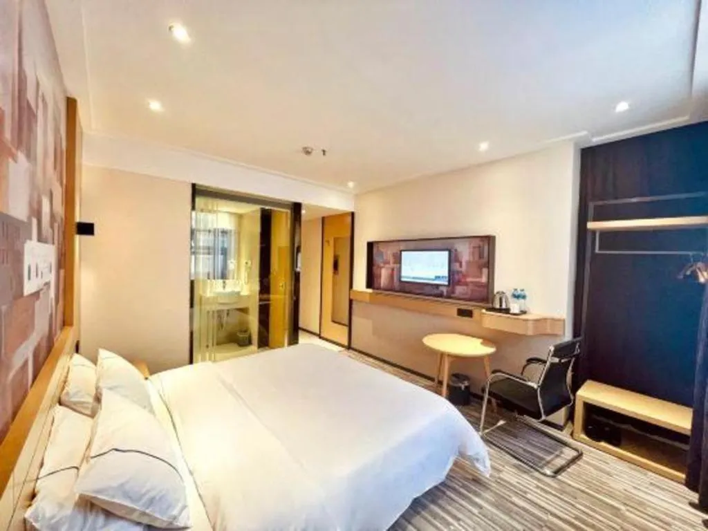 Bed in City Comfort Inn Wuhan Children's Hospital Xianggang Road Metro Station