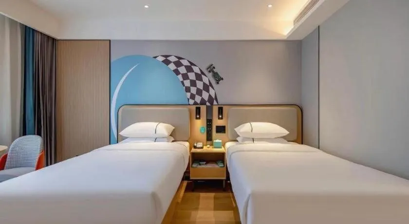 Bed in City Comfort Inn Wuhan Children's Hospital Xianggang Road Metro Station