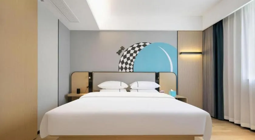 Bed in City Comfort Inn Wuhan Children's Hospital Xianggang Road Metro Station
