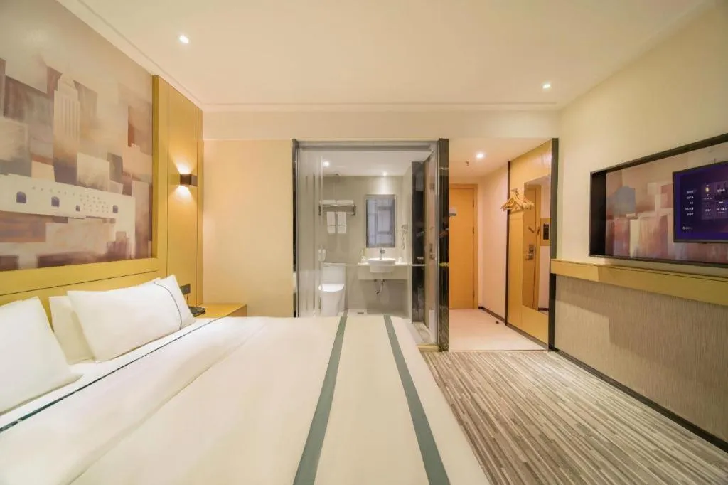 Bed in City Comfort Inn Wuhan Children's Hospital Xianggang Road Metro Station