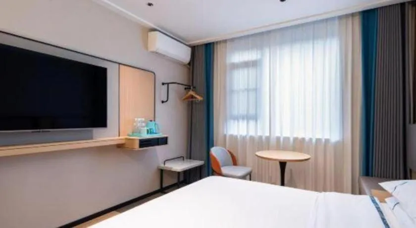 Bed in City Comfort Inn Wuhan Children's Hospital Xianggang Road Metro Station