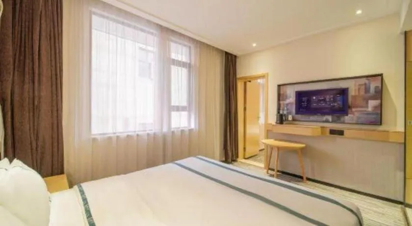 Bed in City Comfort Inn Wuhan Children's Hospital Xianggang Road Metro Station