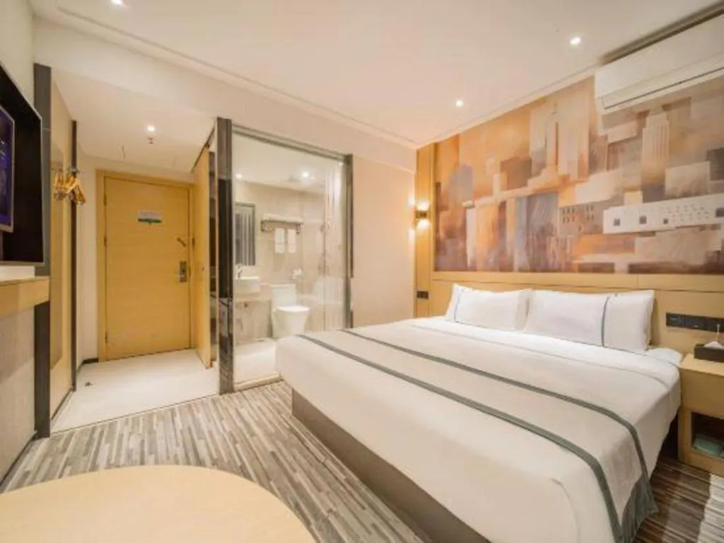 Bed in City Comfort Inn Wuhan Children's Hospital Xianggang Road Metro Station