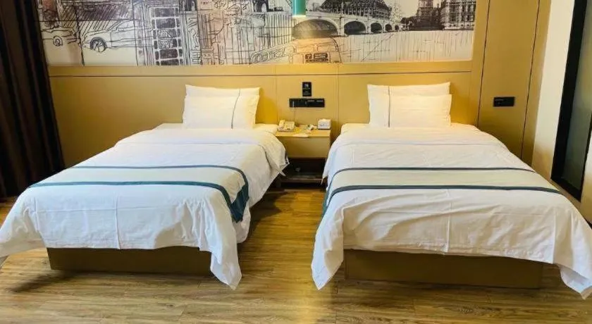 Bed in City Comfort Inn Jingzhou Beijing Middle Road Renxinhui