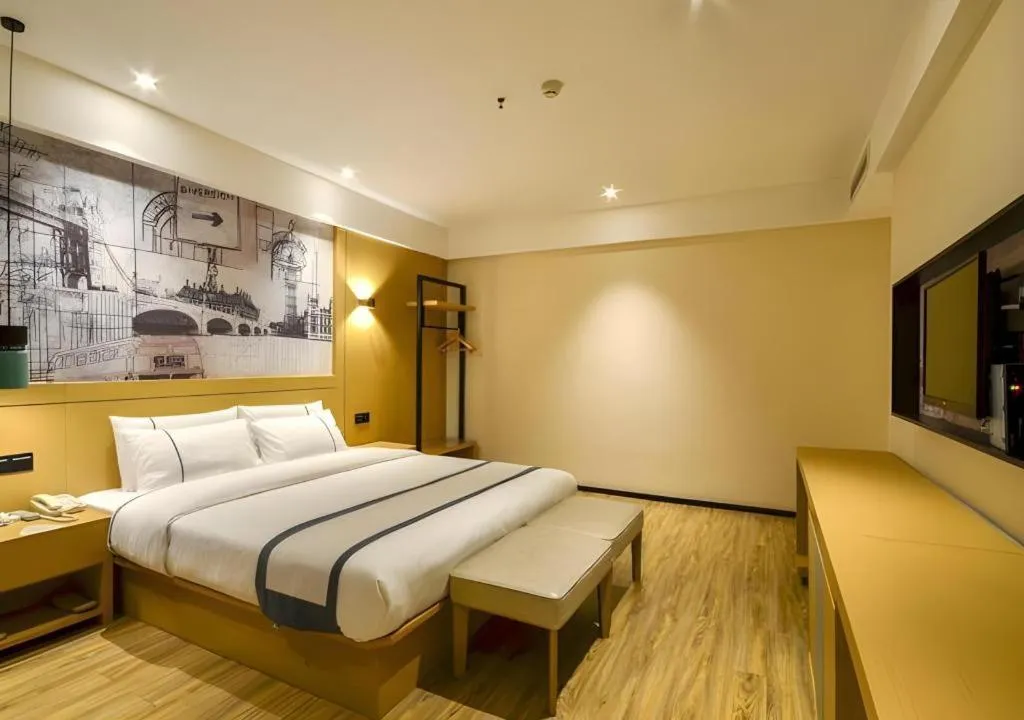 Bed in City Comfort Inn Jingzhou Beijing Middle Road Renxinhui