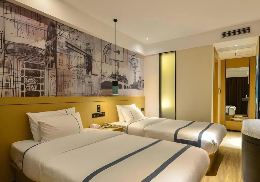 Bed in City Comfort Inn Jingzhou Beijing Middle Road Renxinhui