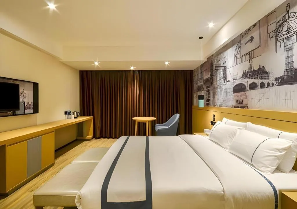 Bed in City Comfort Inn Jingzhou Beijing Middle Road Renxinhui