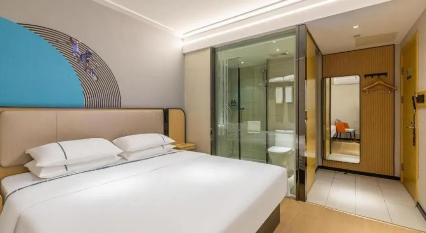 Bed in City Comfort Inn Wuhan Hangkong Road Tongji Hospital