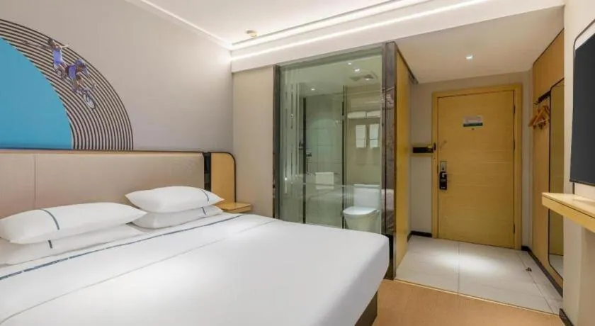 Bed in City Comfort Inn Wuhan Hangkong Road Tongji Hospital