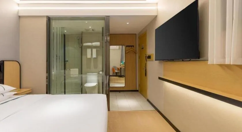 Bed in City Comfort Inn Wuhan Hangkong Road Tongji Hospital