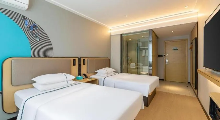 Bed in City Comfort Inn Wuhan Hangkong Road Tongji Hospital