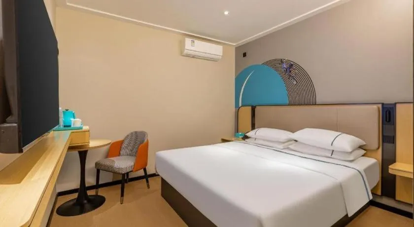 Bed in City Comfort Inn Wuhan Hangkong Road Tongji Hospital