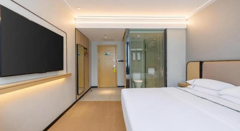 Bed in City Comfort Inn Wuhan Hangkong Road Tongji Hospital