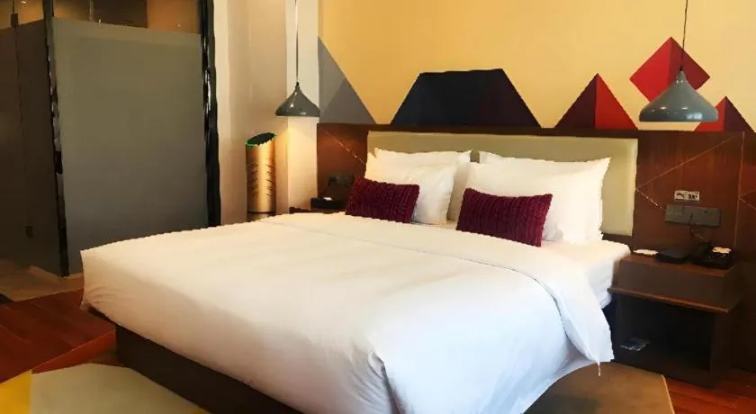 Bed in Borrman Hotel Fangchenggang High-speed Railway North Station Crystal International