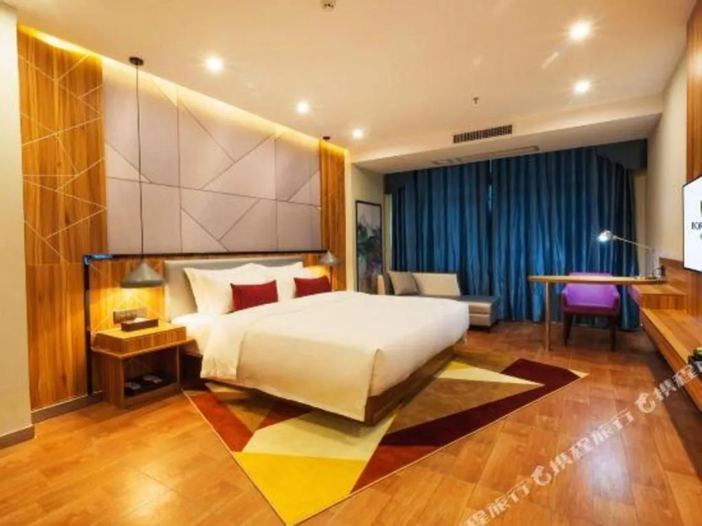 Bed in Borrman Hotel Fangchenggang High-speed Railway North Station Crystal International