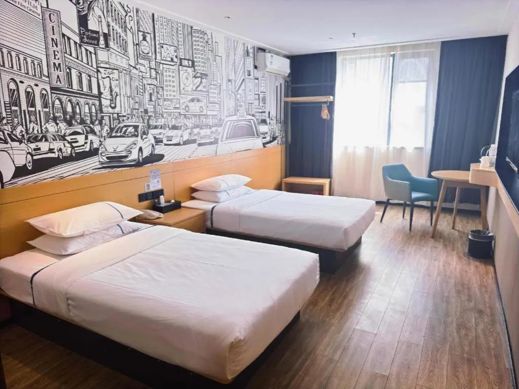 Bed in City Comfort Inn Wuhan Jiqing Street Dazhi Road Metro Station