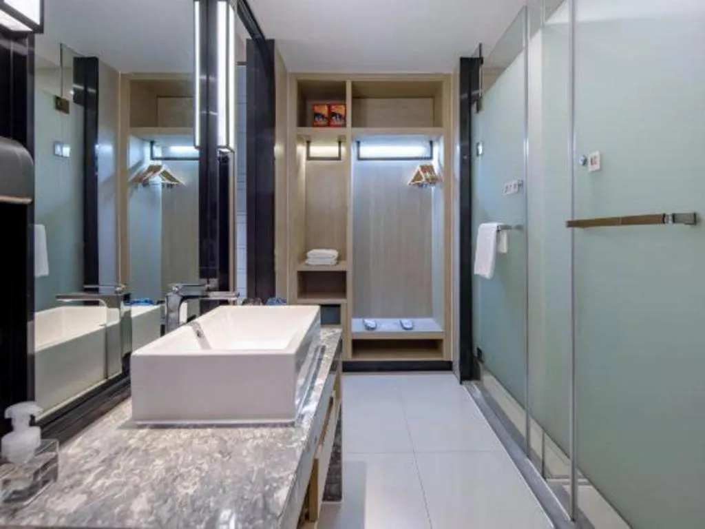 Bed in Echarm Hotel Nanning the MixC Exhibition Center Metro Station