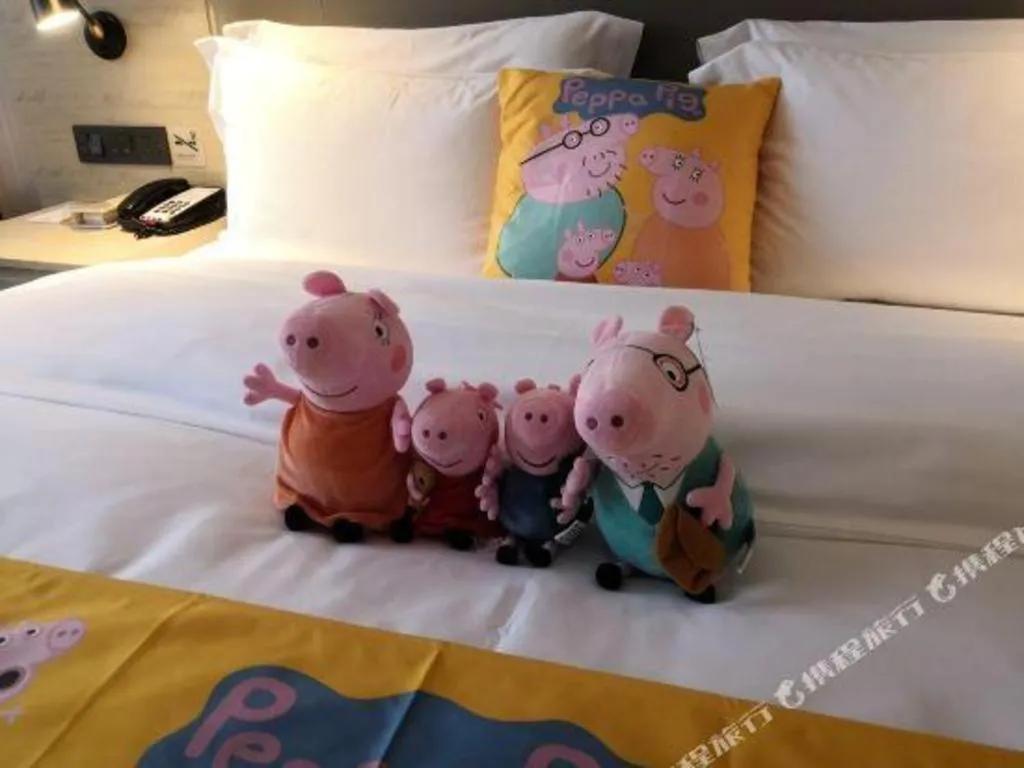 Bed in Echarm Hotel Nanning the MixC Exhibition Center Metro Station