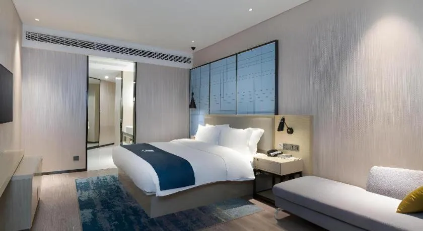 Bed in Echarm Hotel Nanning the MixC Exhibition Center Metro Station