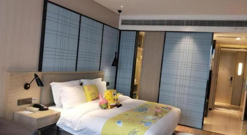 Bed in Echarm Hotel Nanning the MixC Exhibition Center Metro Station