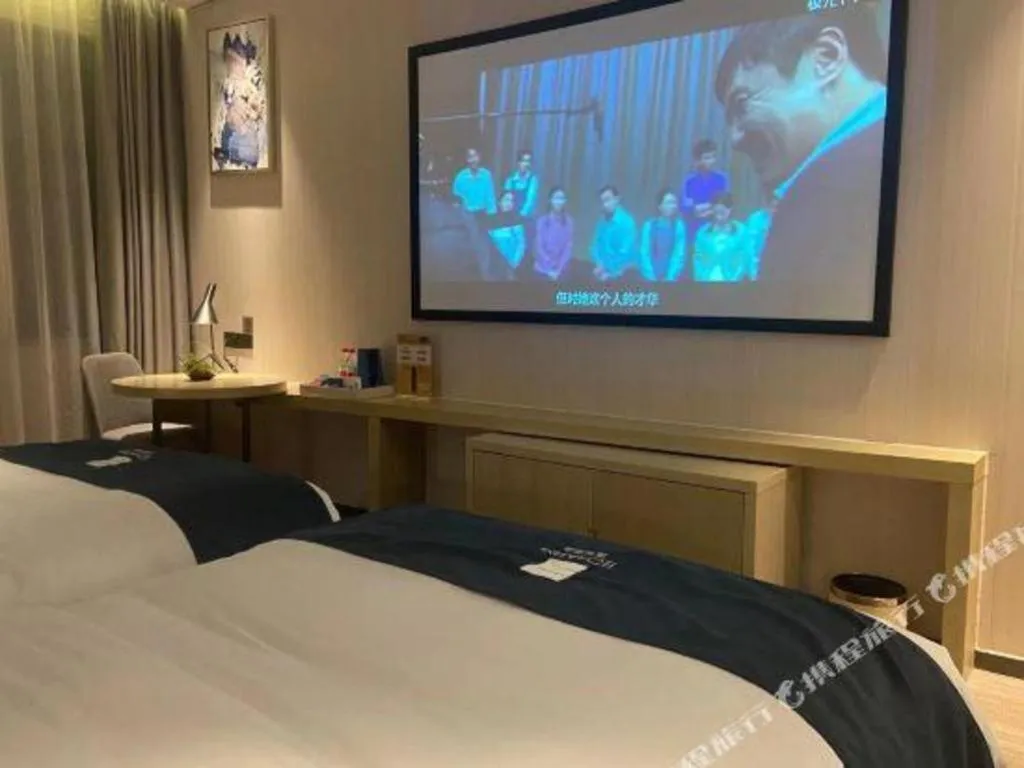 Bed in Echarm Hotel Nanning the MixC Exhibition Center Metro Station