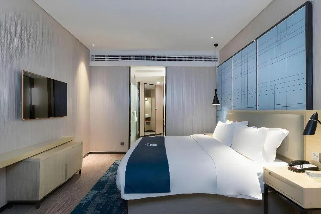 Bed in Echarm Hotel Nanning the MixC Exhibition Center Metro Station