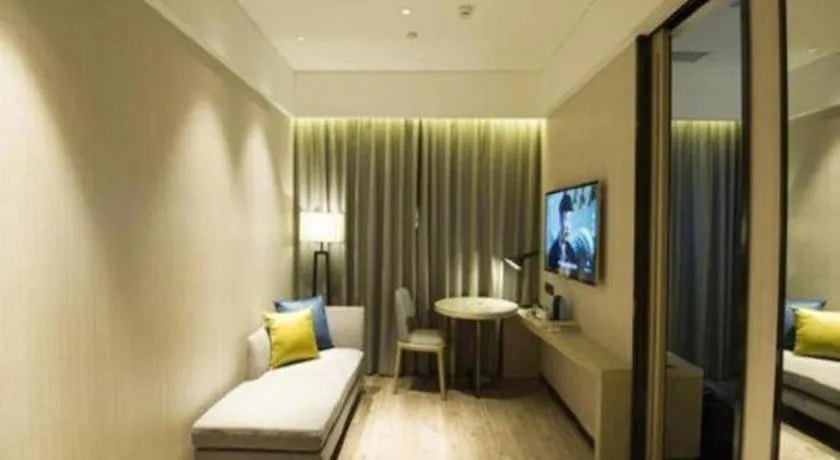 Bed in Echarm Hotel Nanning the MixC Exhibition Center Metro Station