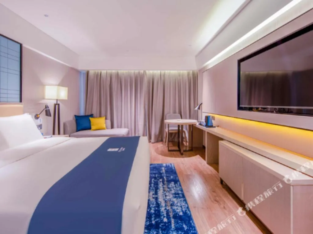 Bed in Echarm Hotel Nanning the MixC Exhibition Center Metro Station