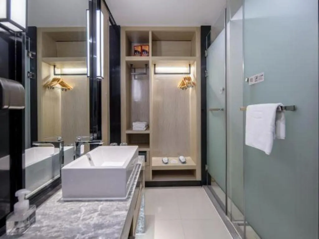 Bed in Echarm Hotel Nanning the MixC Exhibition Center Metro Station