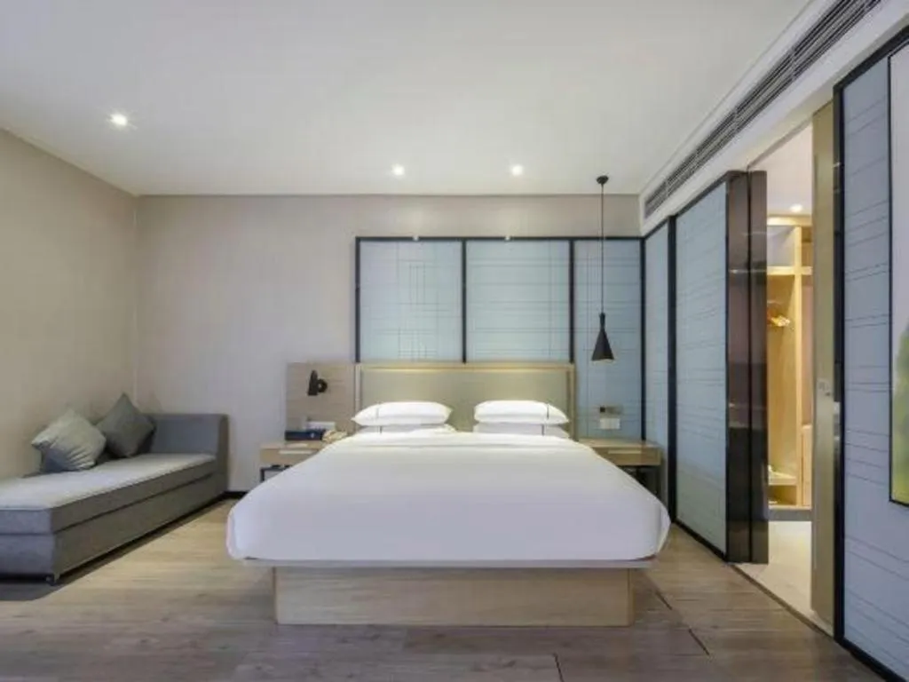 Bed in JTOUR Inn Yizhou Hechi College Pedestrian Street