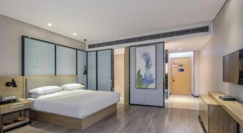 Bed in JTOUR Inn Yizhou Hechi College Pedestrian Street