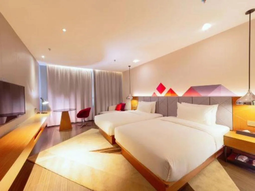 Bed in Borrman Hotel Zhanjiang Xuwen Port Terminal