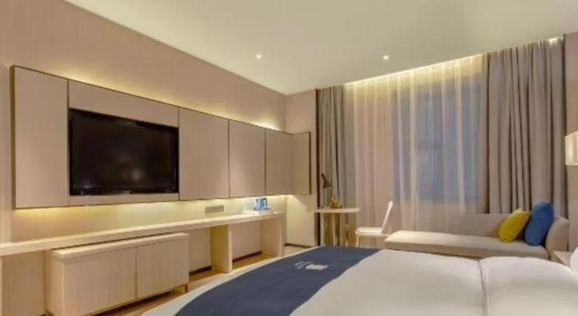 Bed in Echarm Hotel Liuzhou High-speed Railway Station