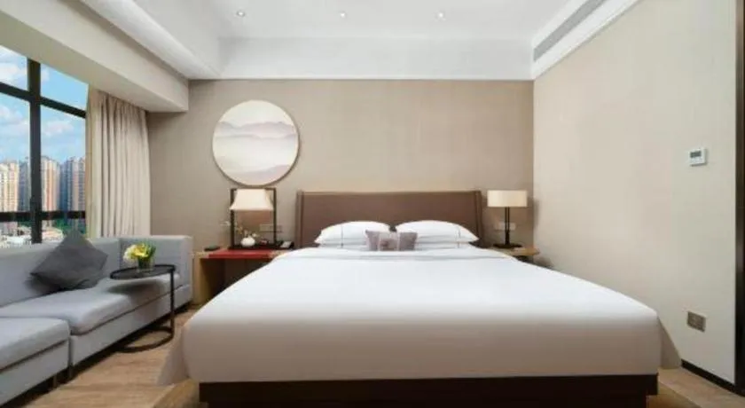 Bed in Echeng Hotel Nanning Jiangnan Wanda Baisha Avenue